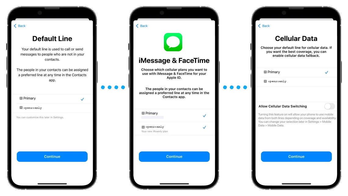 iOS Standaardlijn selectie voor OpenRoamly